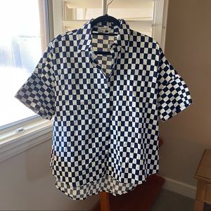 Madewell Checkerboard Button Up